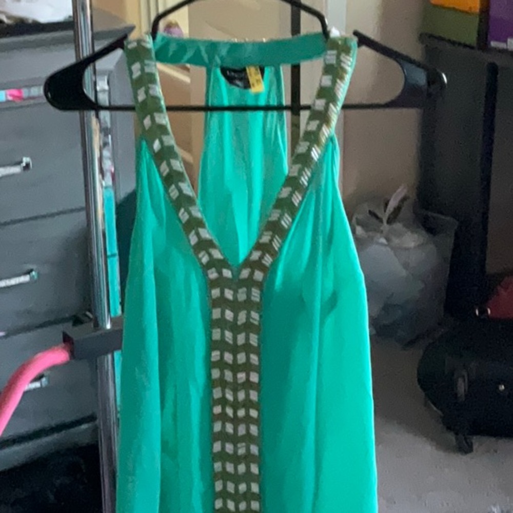 Teal tank top